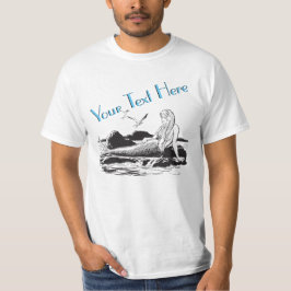 マーメイドヴィンテージテンプレート Tシャツ
