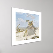 マーメイドヴィンテージデコペビーチスターフィッシュ海 箔ポスター (レイダウン)