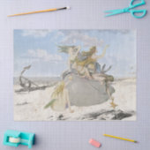 マーメイドヴィンテージデコペビーチスターフィッシュ海 薄葉紙 (クラフト)