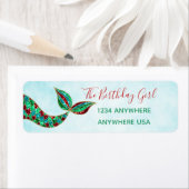 マーメイド住所 シール、クリスマス、誕生日 ラベル (インサイチュ)