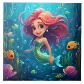 マーメイド保またはデザインあなた自身 タイル (正面)