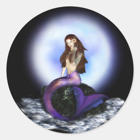 マーメイド信じシール ラウンドシール (正面)