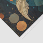 マーメイド初期のレッドヘアシナのデコパージュ 薄葉紙 (詳細)