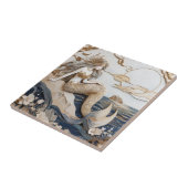 マーメイド右フェイクレリーフ、 浮き彫りア日本のジア美術 タイル (側面)