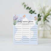 マーメイド図解入りの、写真付きのベビーシャワーゲーム名ゲーム (スタンド正面)