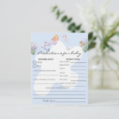 マーメイド図解入りの、写真付きの予測赤ちゃんシャワーゲーム (スタンド正面)