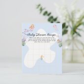 マーメイド図解入りの、写真付きの赤ちゃんシャワービンゴゲーム (スタンド正面)