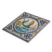 マーメイド地中海のフォークアート タイル (側面)