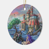 マーメイド城 セラミックオーナメント (左)