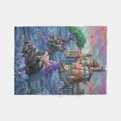 マーメイド城 フリースブランケット (正面(横))