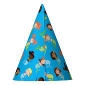 マーメイド子供の誕生日プールパーティー パーティーハット (裏面)