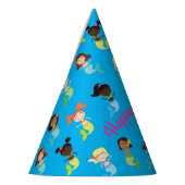 マーメイド子供の誕生日プールパーティー パーティーハット (左)