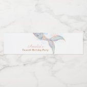 マーメイド尾水瓶ラベル ペットボトルラベル (シングルラベル)