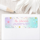 マーメイド差出人住所ラベルズアンダーザシーパーティー ラベル (インサイチュ)