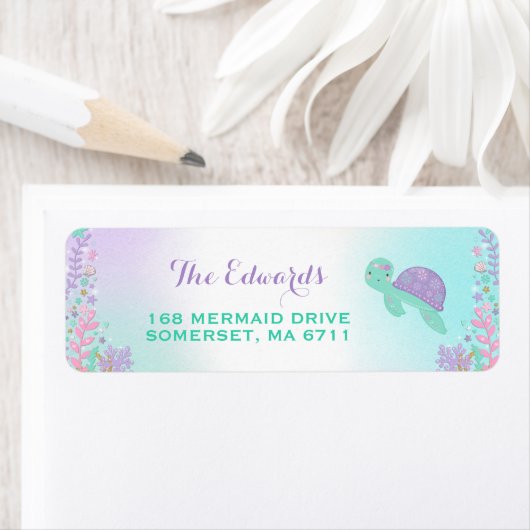 マーメイド差出人住所ラベルマジカルマーメイド ラベル (インサイチュ)