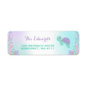 マーメイド差出人住所ラベルマジカルマーメイド ラベル (正面)