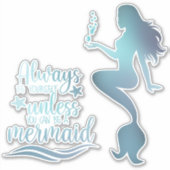 マーメイド引用文 シール (正面)
