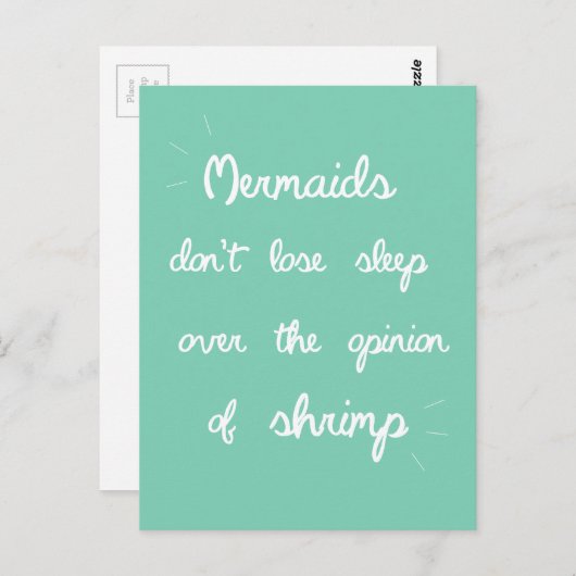 マーメイド引用文 ポストカード (正面/裏面)