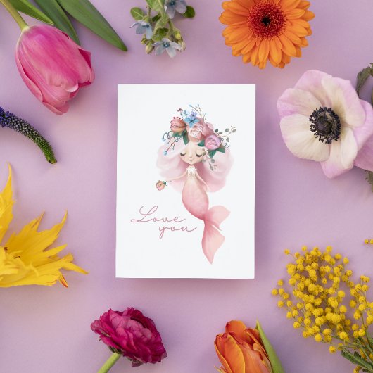 マーメイド愛You Greeting Card カード