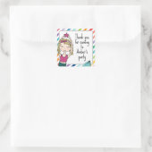 マーメイド感謝していお前のステッカーはバッグ スクエアシール (バッグ)