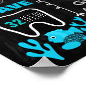 マーメイド成人誕生日黒板サイン ポスター (角)