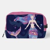 マーメイド抽象芸術トイレタリーバッグ ドップキット (裏面)
