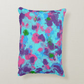 マーメイド抽象芸術(ばちゃばちゃ)跳ねる アクセントクッション (裏面(縦))