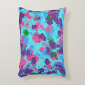 マーメイド抽象芸術(ばちゃばちゃ)跳ねる アクセントクッション (正面(垂直))