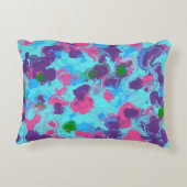 マーメイド抽象芸術(ばちゃばちゃ)跳ねる アクセントクッション (裏面)