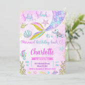 マーメイド招待状 招待状 (スタンド正面)