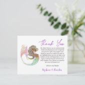 マーメイド未来ママ赤ちゃんシャワーありがとう シーズンカード (スタンド正面)