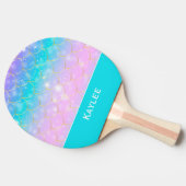 マーメイド模様カスタムモノグラム卓球ラケット 卓球ラケット (横)