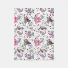 マーメイド毛布海テーマ フリースブランケット