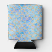 マーメイド水彩金ゴールドグリッターパタはかりで測ーン 缶クーラー (裏面)