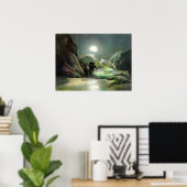 マーメイド海の空想のポスター ポスター (ホームオフィス)