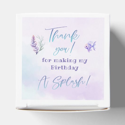 マーメイド海の誕生日会の下感謝していにあなた フェイバーボックス (上部)