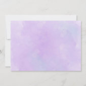 マーメイド海の誕生日会の下感謝していにあなた 招待状 (裏面)