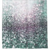 マーメイド海グリッターグラム#4(フェイクグリッター)#art シャワーカーテン (正面)