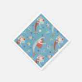 マーメイド海シービーチパーティー誕生日キッド スタンダードカクテルナプキン (角)
