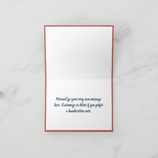 マーメイド海シー子供の誕生日パーティー サンキューカード (内部)