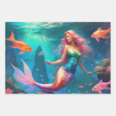 マーメイド海フィッシュガールズ3 ラッピングペーパーシート (正面3)