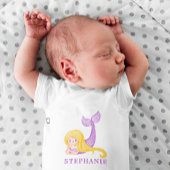 マーメイド海ベビーシャワー ベビーボディスーツ