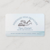 マーメイド海ロゴ手作りスキンカオーガニックール 名刺 (正面)