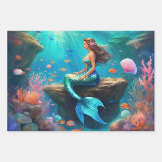 マーメイド海宝箱ガールズ3 ラッピングペーパーシート (正面3)