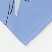 マーメイド海岸可愛い漫画ビーチのチャイルドアート フリースブランケット (角)