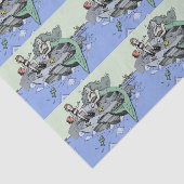 マーメイド海岸可愛い漫画ビーチのチャイルドアート 薄葉紙 (詳細)