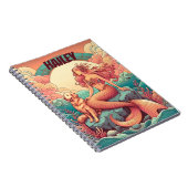 マーメイド犬の恋人のノートパーソナライズされたジャーナル ノートブック (右側)