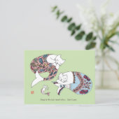 マーメイド猫 ポストカード (スタンド正面)