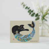 マーメイド猫 ポストカード (スタンド正面)
