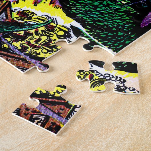 マーメイド王国の向こうのヴィンテージ漫画 ジグソーパズル (側面)